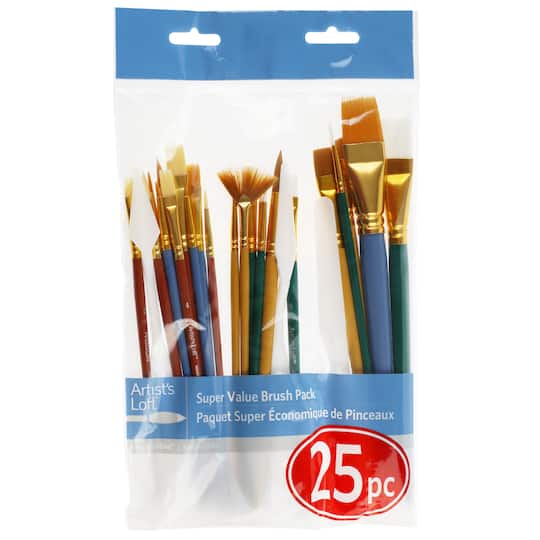 12 Packs: 25 ct. (300 total) Super Value Brush Set by Artist's Loft™ Necessities™